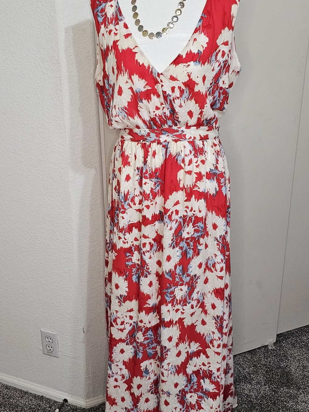 Anthropologie Paper Crown Marguerite Maxi Dress Sz 6P
